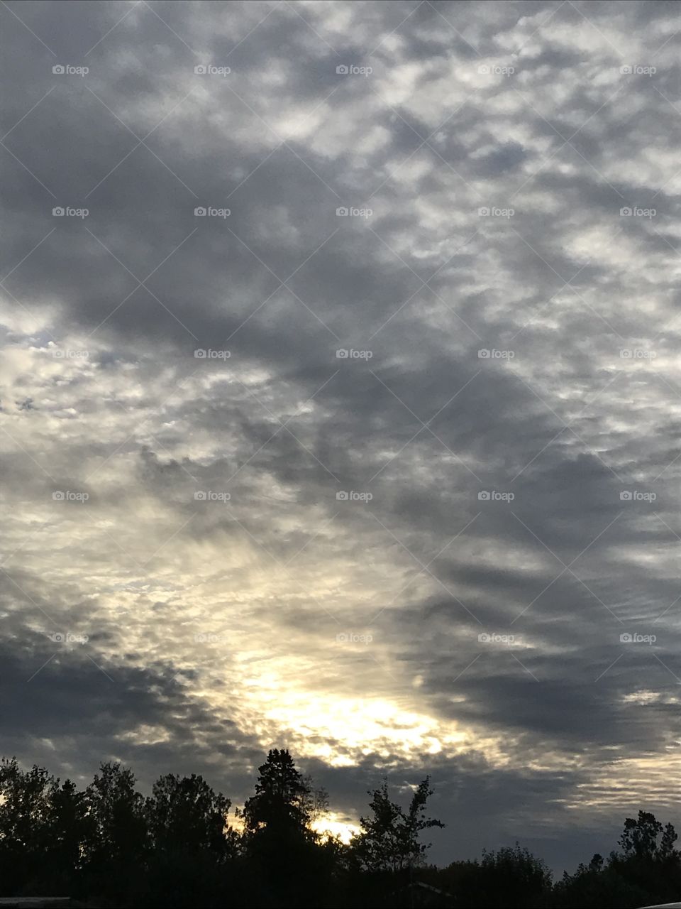 Cloudy sunset