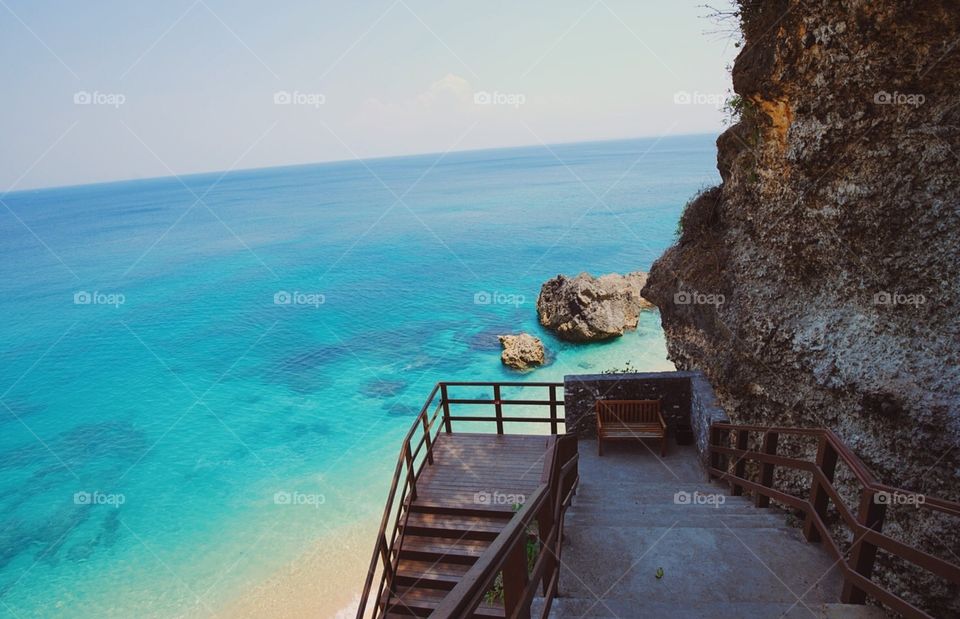 Stairs to the beach 