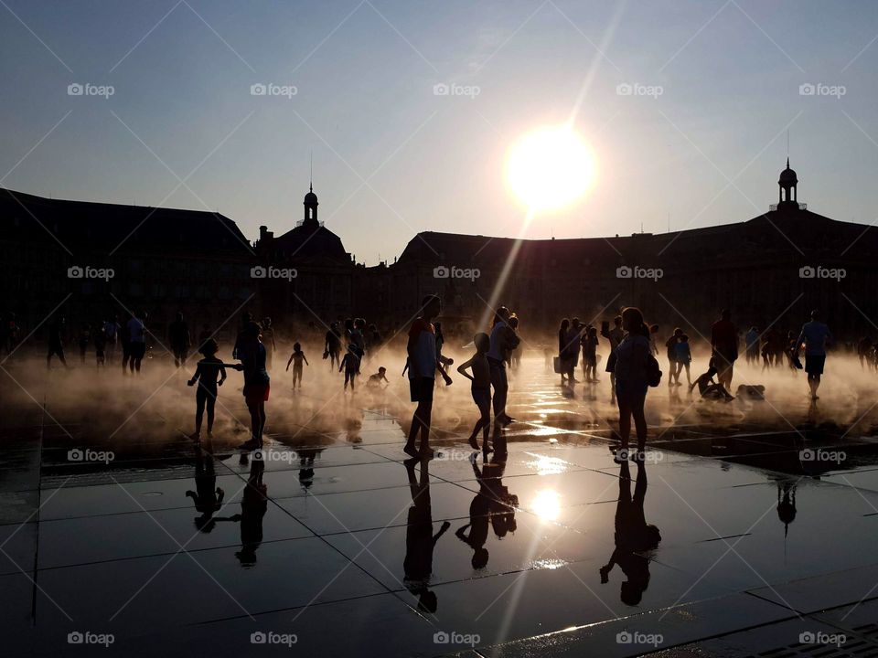 Water mirror, France