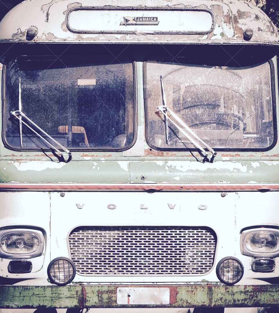vintage Volvo bus