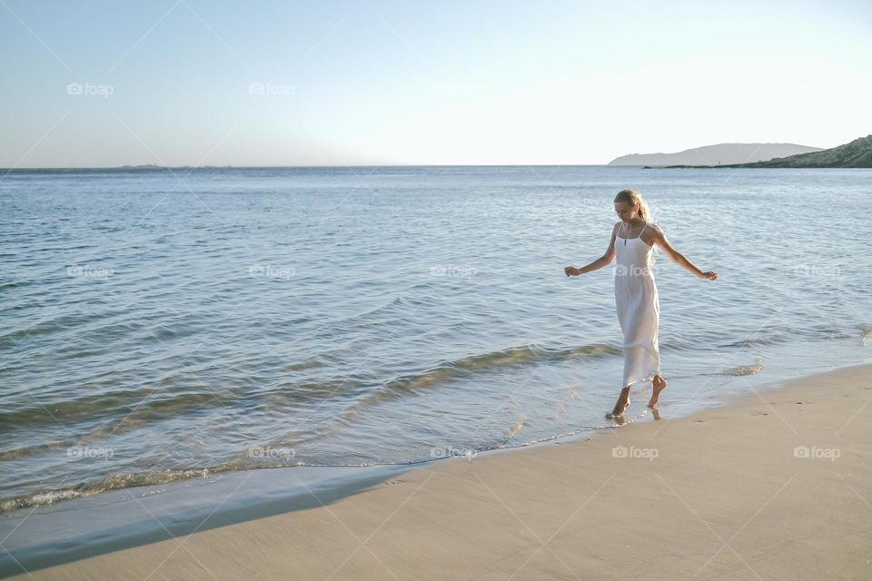 a walk on the beach