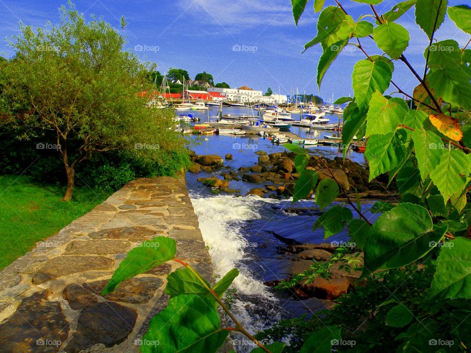 River to Sea. A fresh water river supplying the Camden Harbor.