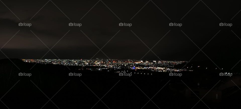 Night view of County Road 197 in Taitung County