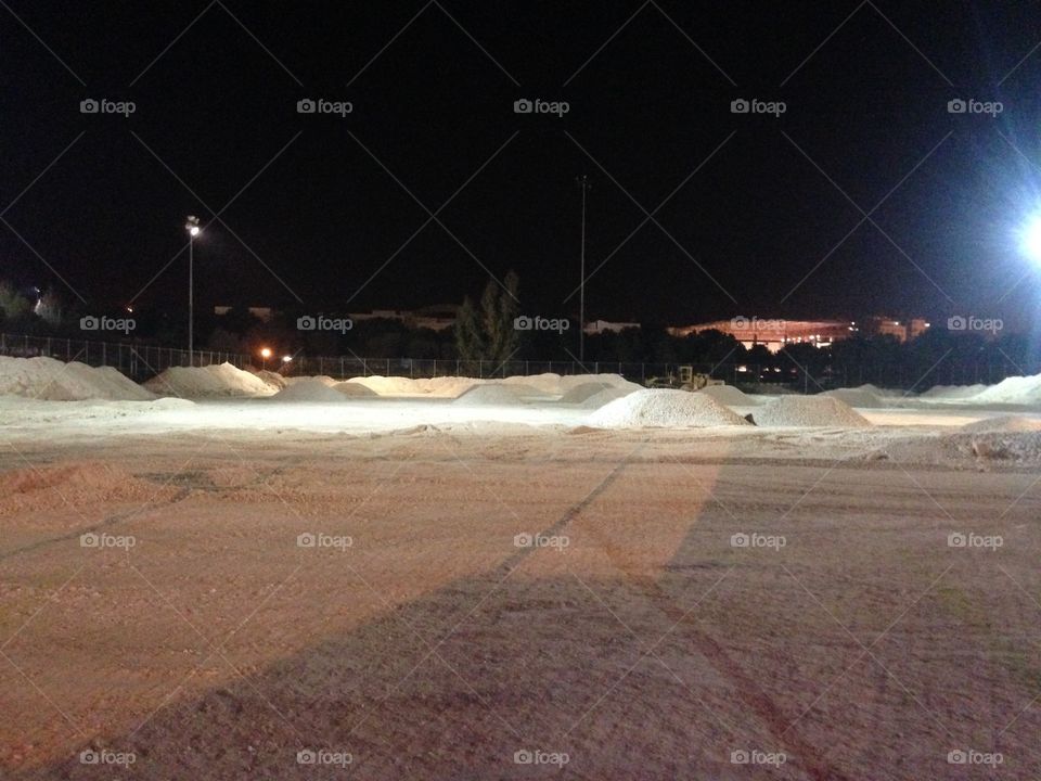 Construction playground at night at park in Amman city in jordan country 
12/3/2016