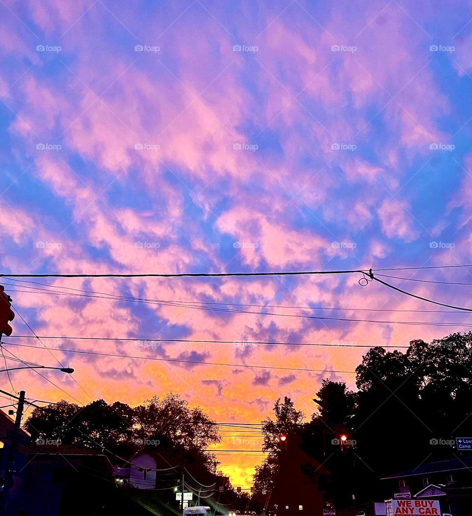 I swear the clouds reminded me of cotton candy during this sunset. It’s amazing how one night the sky can be blue and yellow, and the next, pink and purple. 