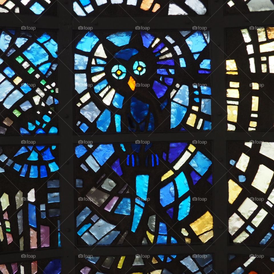 Stained glass owl 