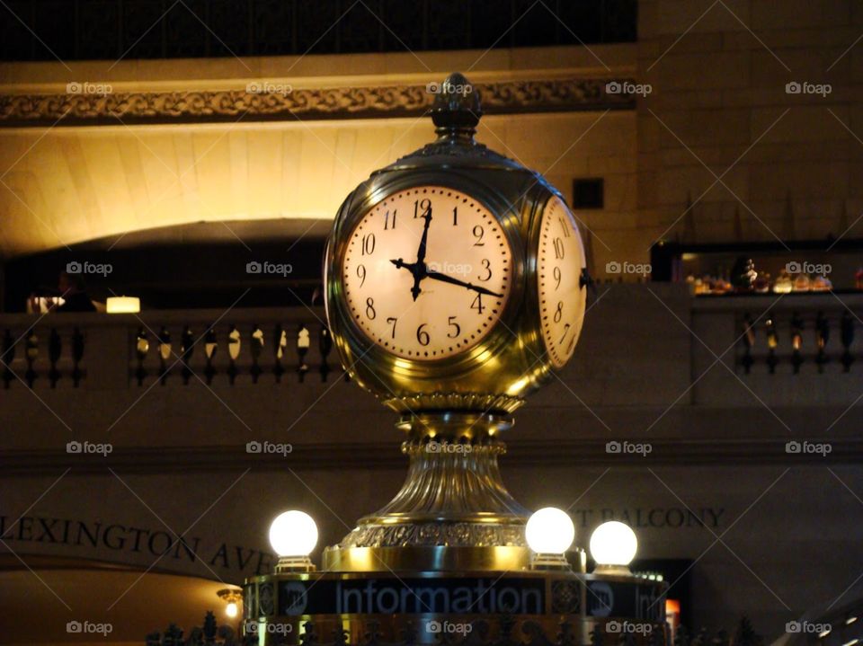 The Grand Central Station clock 