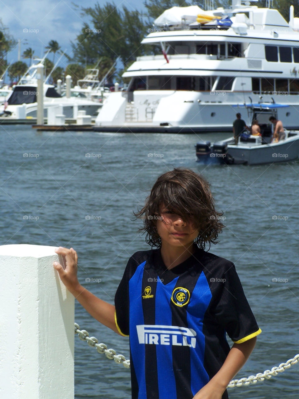florida kid boy boat by vladimiryleon