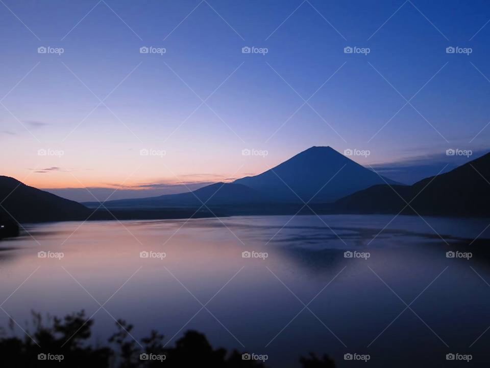 Deep in the water dreams. Mt. Fuji