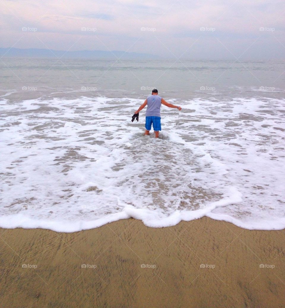 Nothing like having both feet in the ocean 