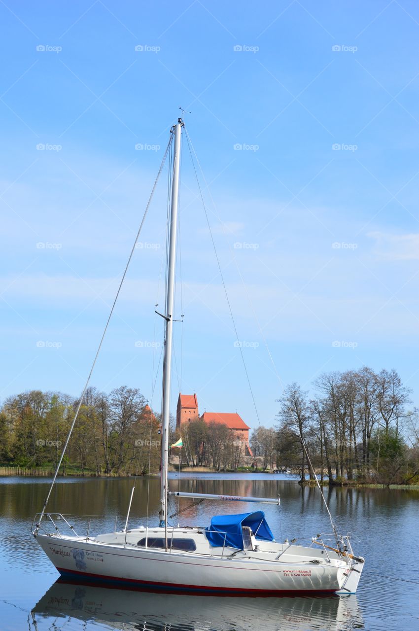 yacht and castle