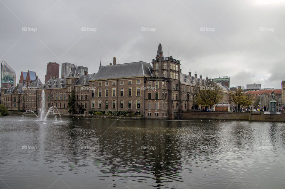 Binnenhof Building At Den Haag The Netherlands 2018