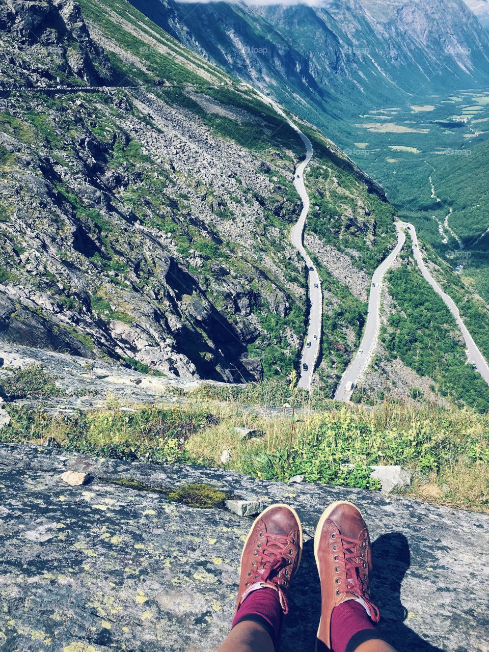 Feet view at Trolltunga 