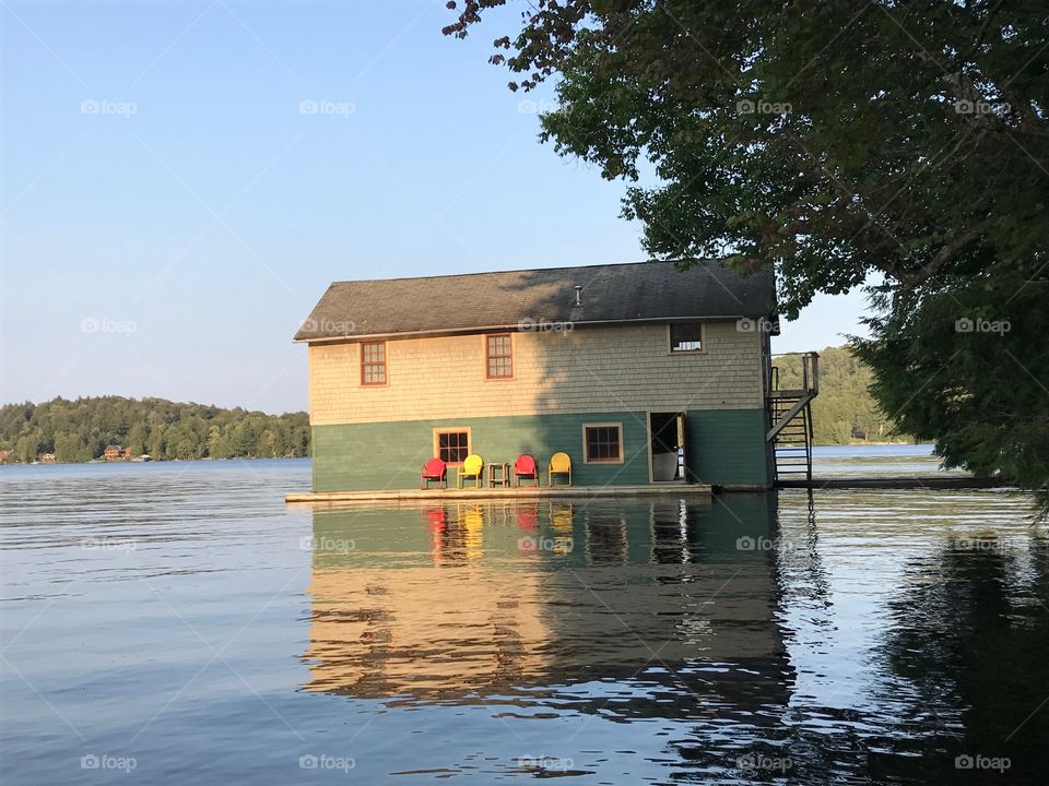 Boathouse on Cranberry Lake, NY