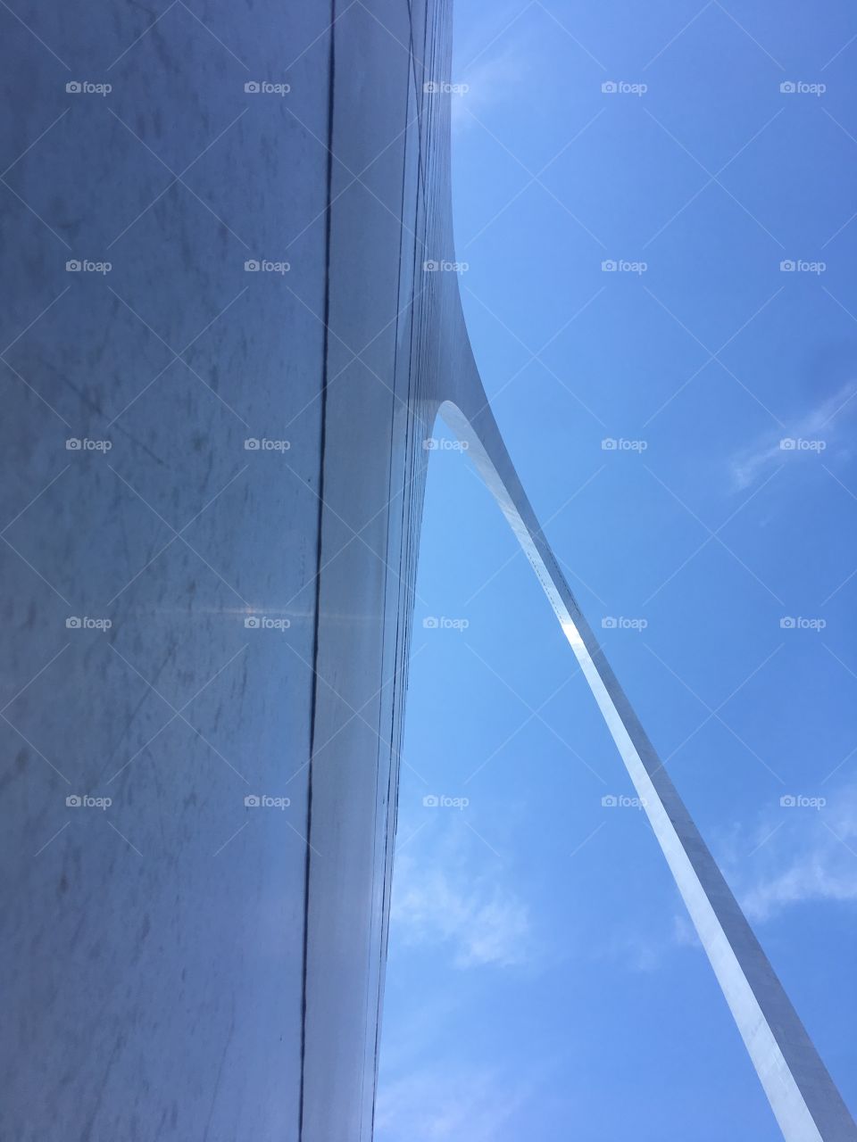 Rarely snapped view of the world famous St Louis Arch