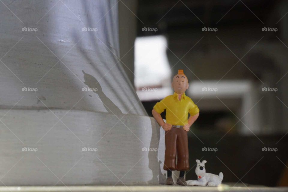 Tintin & milou snowy figurine