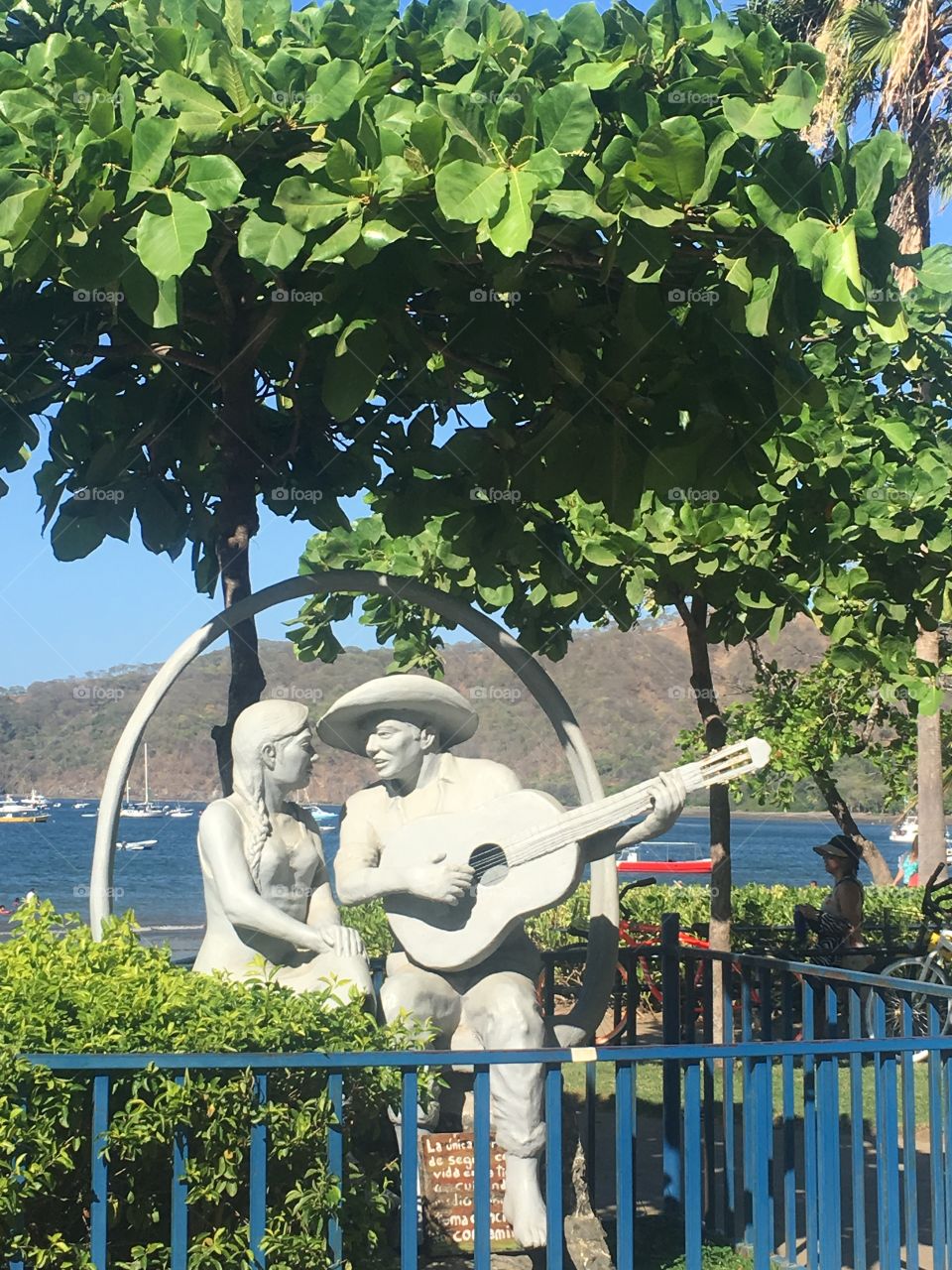 Statue in Coco Beach Costa Rica 