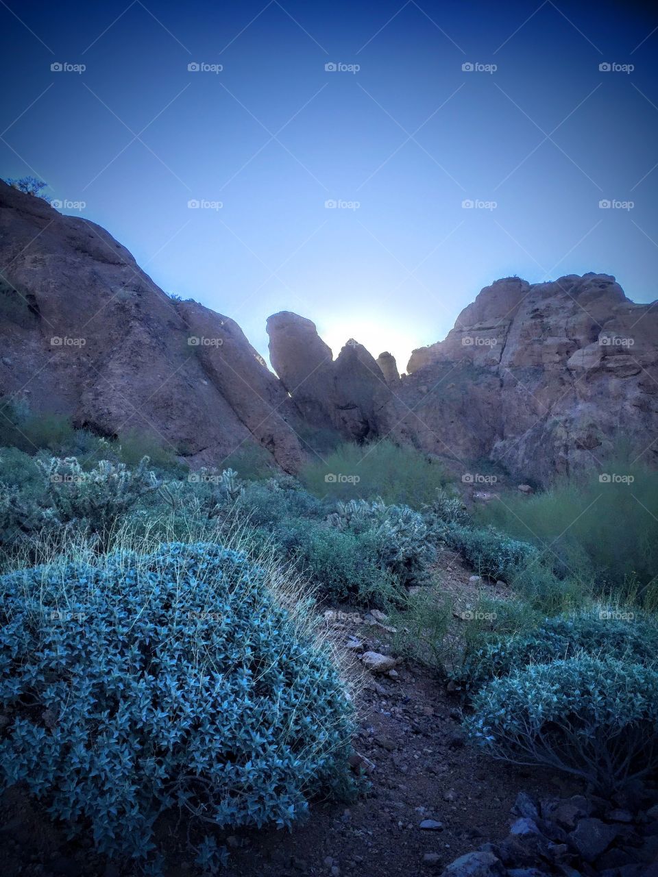 Arizona sunrise over camelback mountain