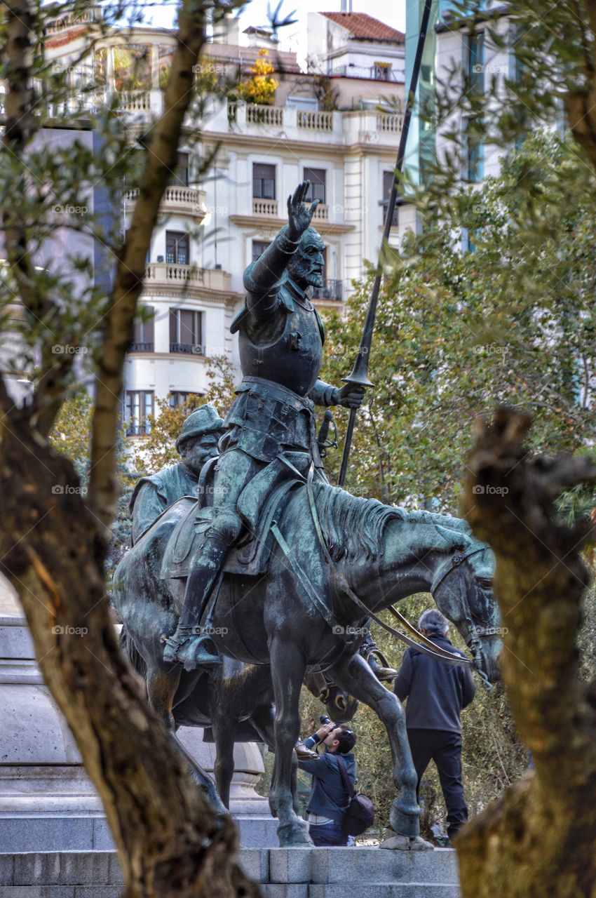 Monumento a Miguel de Cervantes (Madrid - Spain)