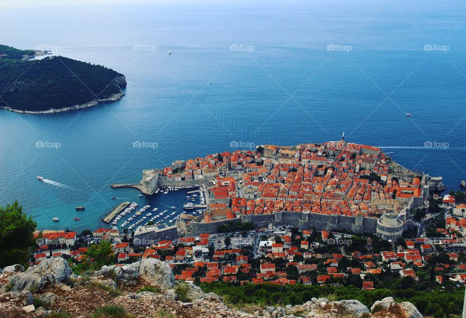View of Dubrovnik city
