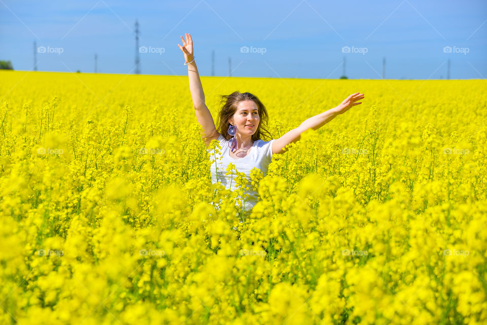 Girl jumping 