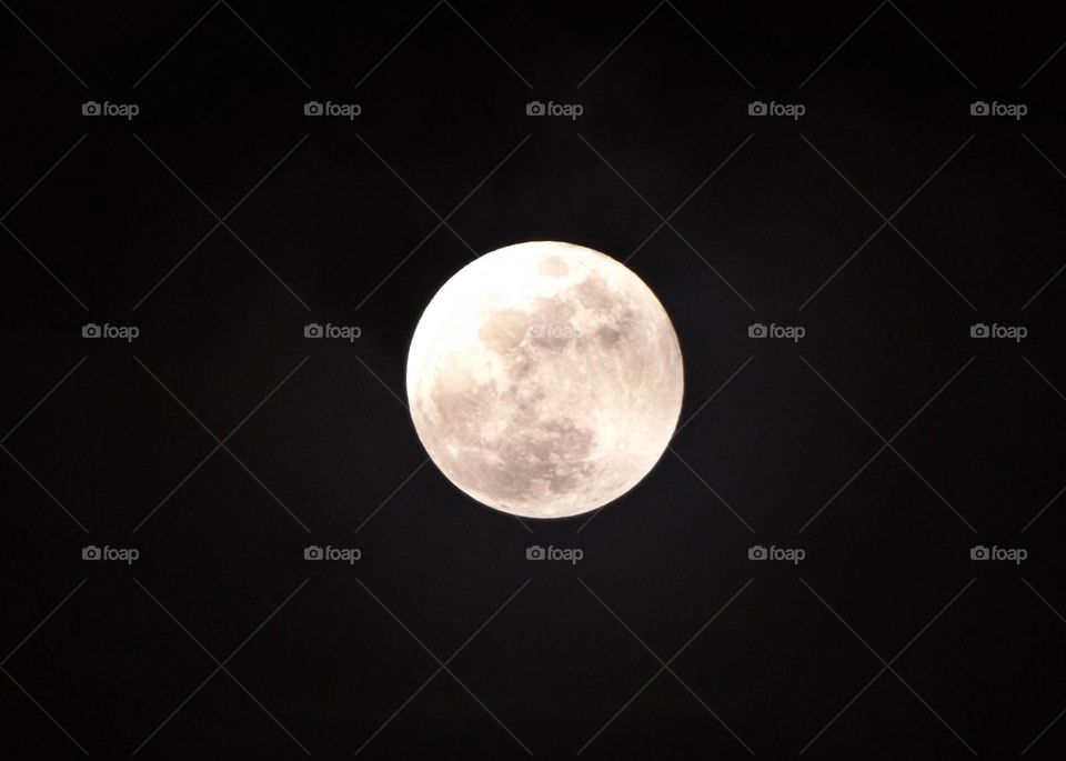 Full moon in sky at night