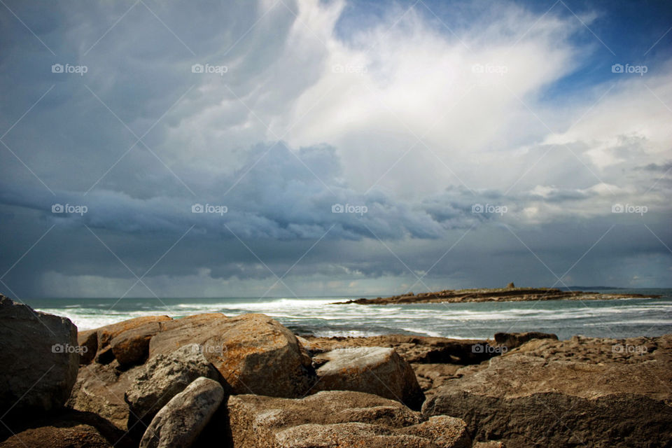 Scenic view of beach