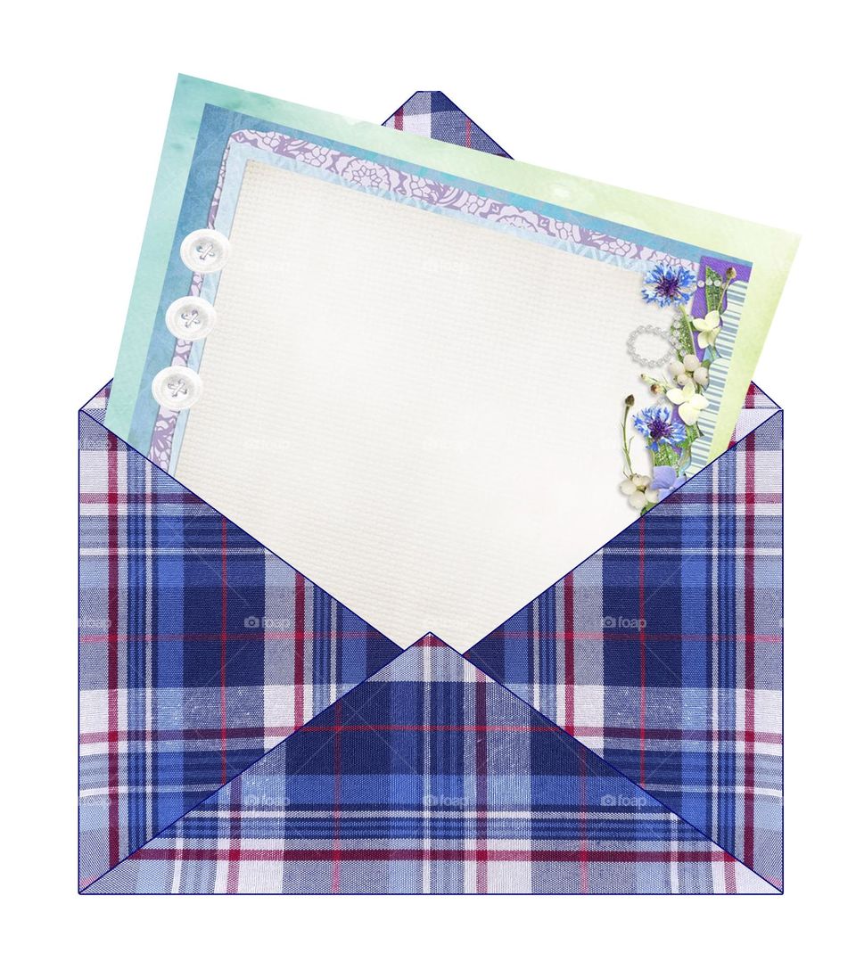 blue envelope