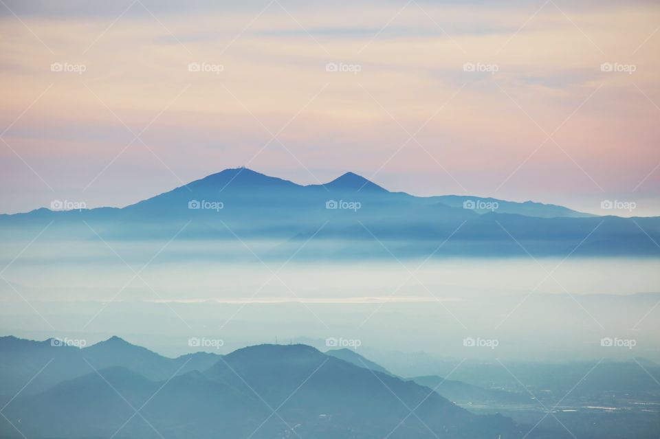 Mountains in he distance at Big Bear California.