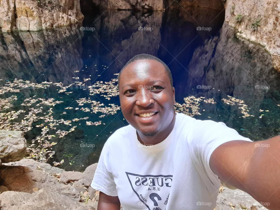 At the sleeping pool, at Chinhoyi caves in Zimbabwe 🇿🇼.
