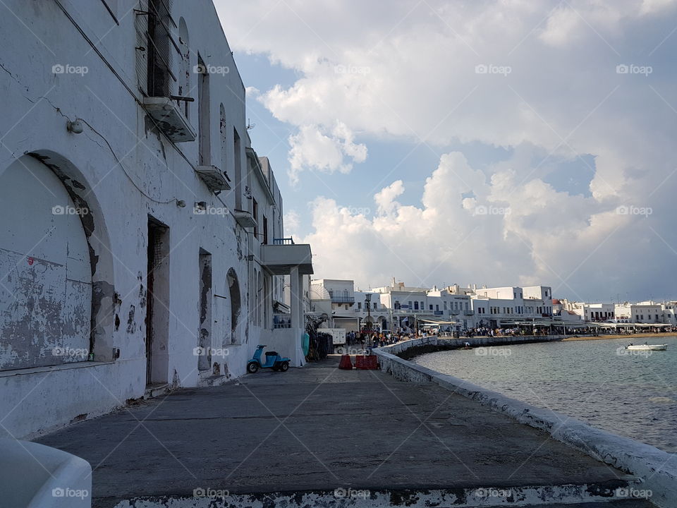 special view mikonos myconos Greece sky cloud