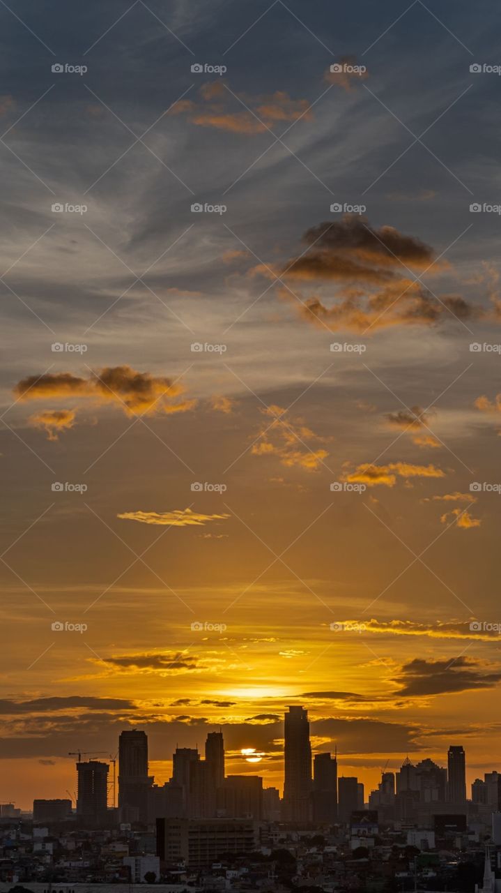 Its Sunset 🌇 Of City