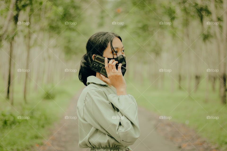 phone call in nature