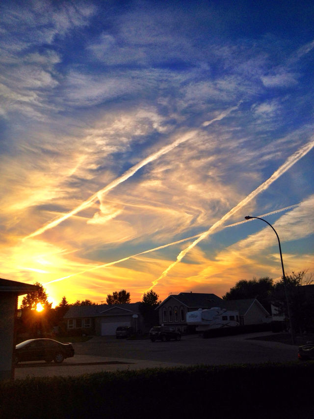 street car blue sunset by stykellee