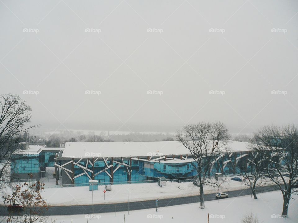 Winter cityscape, Kiev, winter 2017