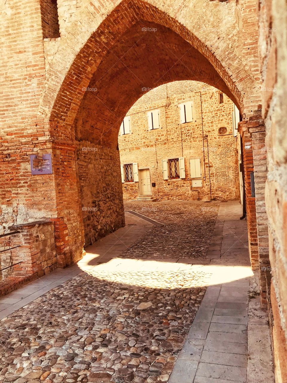 gate entrance stone building history italy old town fortress