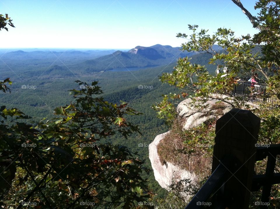Table Rock viewed from Caesar’s Head, South Carolina.