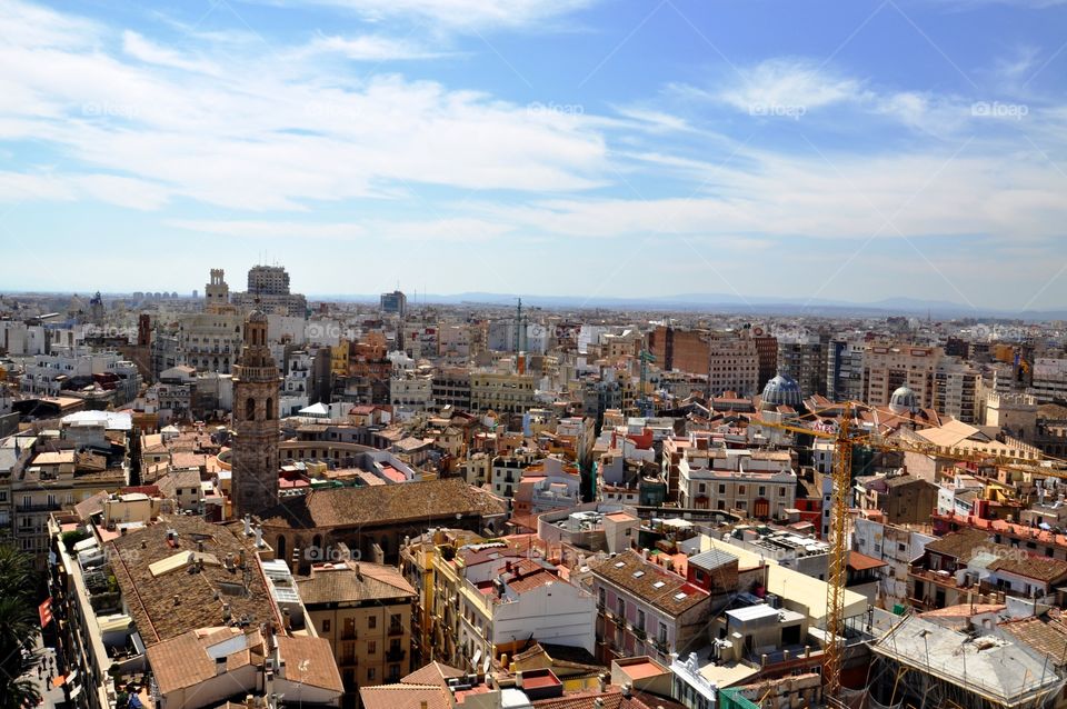 Valencia roof top view 