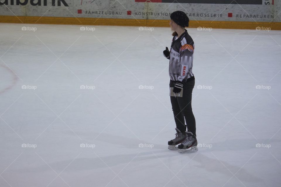 Female Ice Hockey Referee