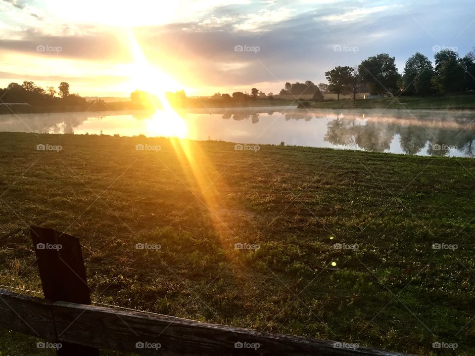 #BH Lake Sunrise- Always captured while running!