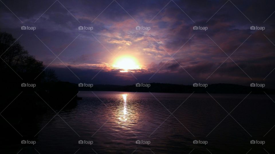 Sunset, Dawn, Sun, Water, Dusk