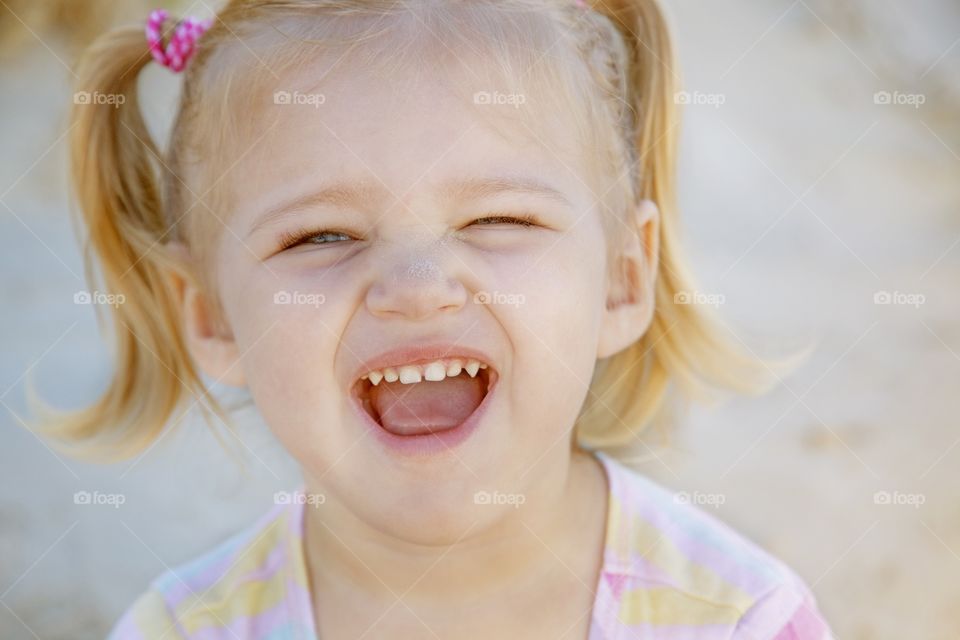 Young girl portrait smiling