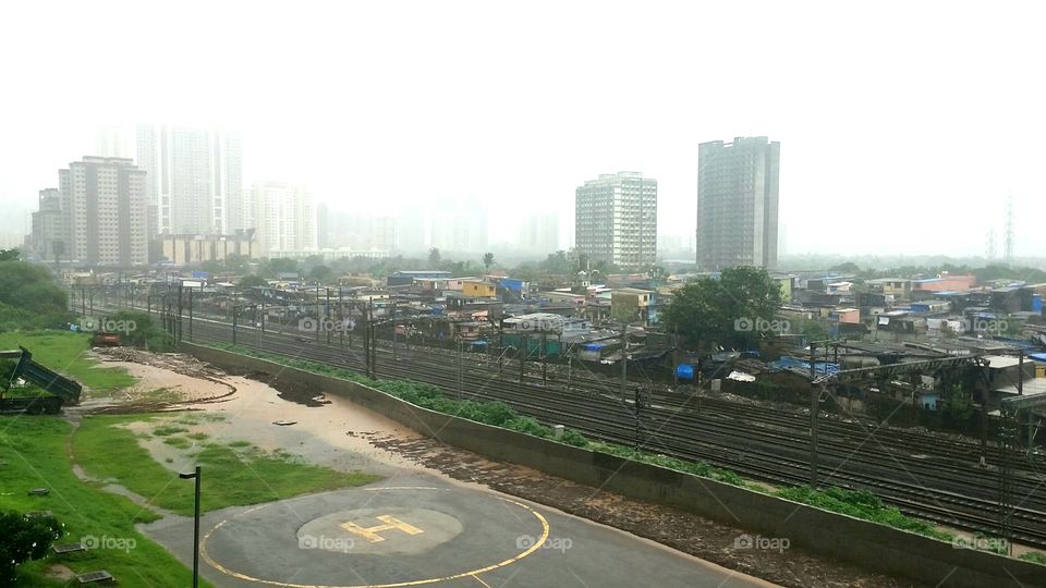 Mumbai central rail and helipad