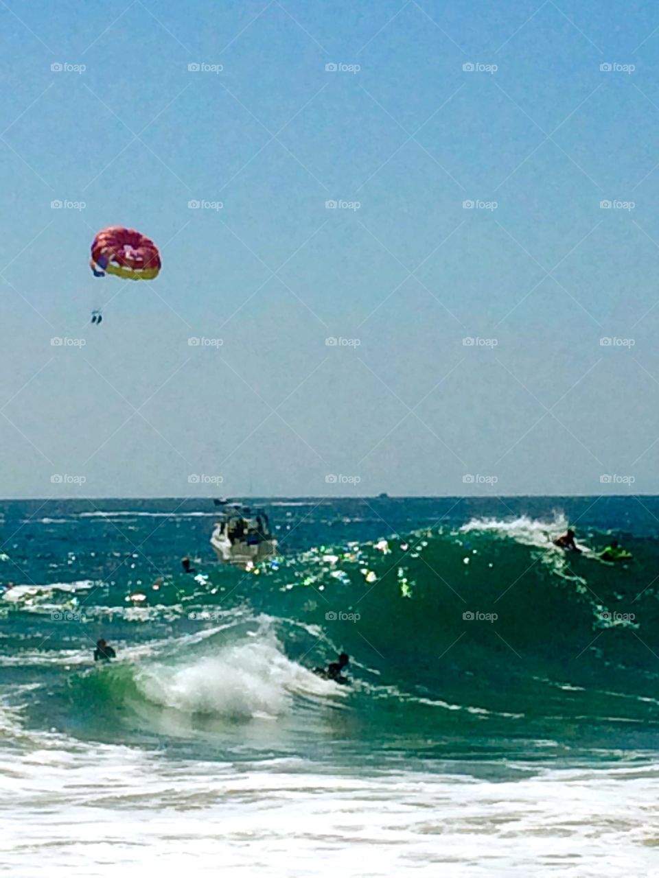 Monster waves cause traffic. Monster waves cause traffic