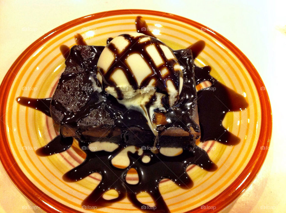 food dessert icecream brownies by yhazman21