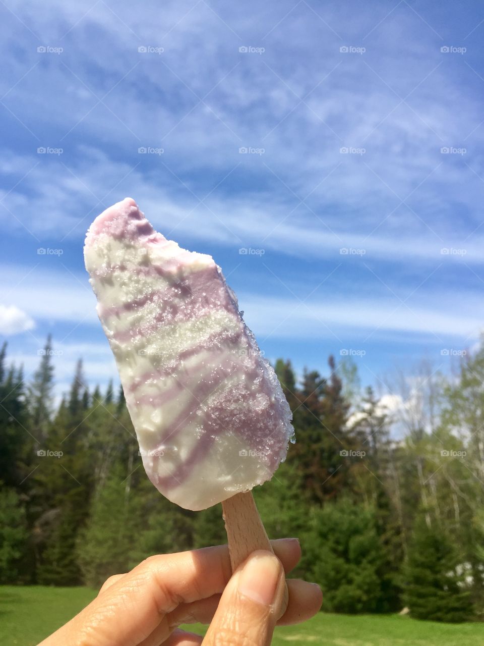 Hello summer ice-cream is good in a hot day