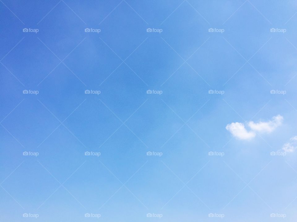 Beautiful Blue sky and small cloud for background.