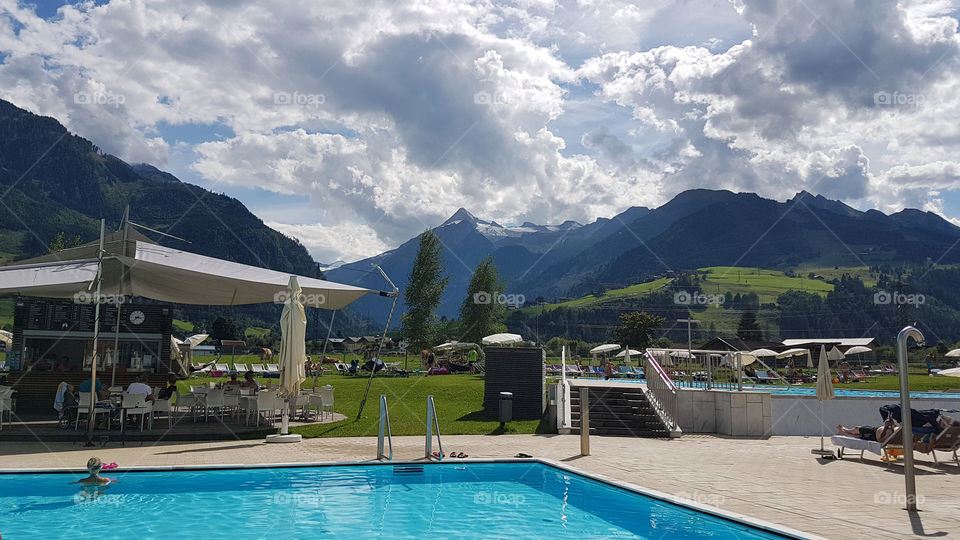 Tauern spa with view of mountains 