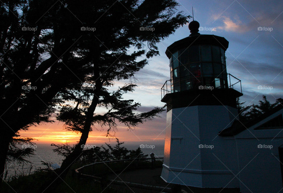 Sunset lighthouse