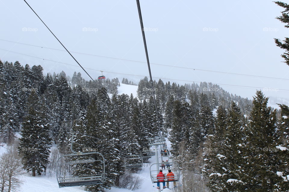 Ski chairlift 